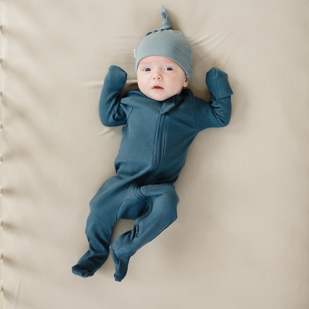 Mebie Baby Organic Cotton Zipper One-piece